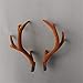 Handmade 20CM White Simulation Plastic Deer Antlers DIY Cosplay Animals Horn Headband Deer Home Decor (Brown)