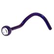 Grade 23 Titanium Dark Purple Crystalline Gem Nose Ring
