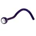 Grade 23 Titanium Dark Purple Crystalline Gem Nose Ring
