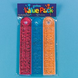 ALPHABET RULER (6 DOZEN) - BULK-image
