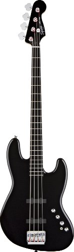 Squier by Fender Deluxe Active Jazz Bass IV String, Black