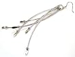 Sterling Silver Dangling Earrings (Rhodium Plated)