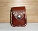 Health & Personal Care : BROWN LEATHER ZIPPO POUCH WITH BELT CLIP
