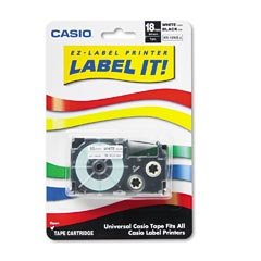 Childrens Toyshop  Musical Instruments : Casio XR18WES Casio Labeler TAPE,18MM, Black/white