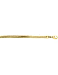 18K Yellow Gold Mesh 4mm Necklace 20 Inch