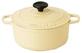 Chasseur Cast Iron 18cm, 1.5ltr Round Cream Casserole