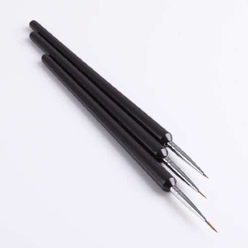 Zeeler 3 PCS Tiny Acrylic Nail Art Design Decoration Pen Brush Painting Drawing Tool