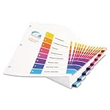 Avery 11168 - Ready Index Table/Contents Dividers, 8-Tab, 1-8, Letter, Assorted, 24 Sets-AVE11168