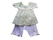 Toni Tierney Citrus Top & Pink Bloom 2pc Set