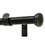 Levolor Fluted End Cap Rod Set, Brushed Bronze, 1-Inch Diameter, 66 to 120-Inch Width