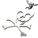 Edgy Skull & Crossbones Stainless Steel Pendant