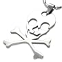 Edgy Skull & Crossbones Stainless Steel Pendant