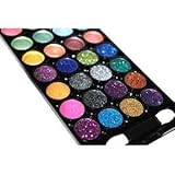 Splashing 32 Color Neon Glitter & Plain Eyeshadow Makeup Kit