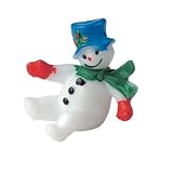 Cake Topper Christmas Figurine Snowman Sliding 38mm pack of 2