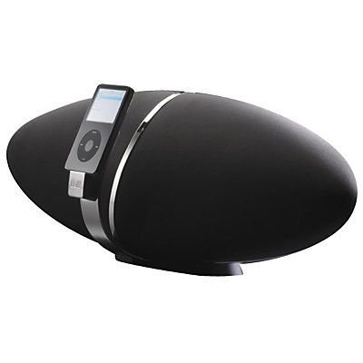 B&W Zeppelin - Haut-parleur multivoie avec station d'accueil pour lecteur numérique pour iPod - 100 Watt (Totale) - noir