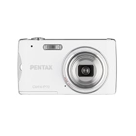Pentax Optio P70 Digital Camera - White (12MP, 4x Optical Zoom) 2.7 inch LCD