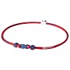 Phiten Titanium Necklace X30, Atlanta Braves, Red, 22 Inch