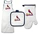 St. Louis Cardinals Apron ( Oven Mitt and Potholder Set)