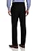 Louis Raphael ROSSO Men's Super 150 Twill Flat Front Dress Pant with Comfort Waistband