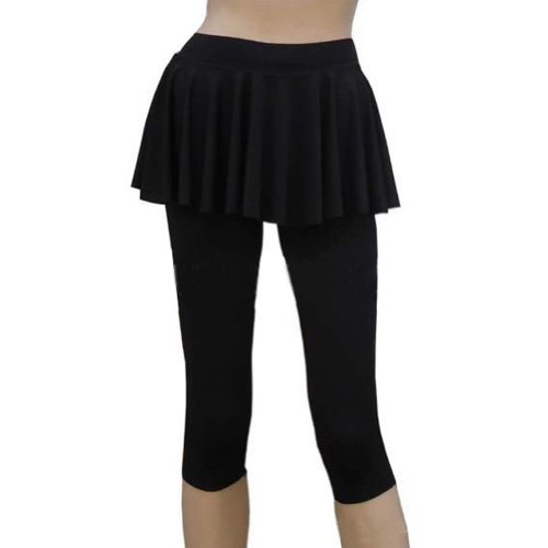 GOGO TEAM Womens Yoga Pants Sport Running Dance Wear Skirt Short Leggings