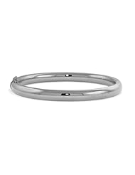CleverEves 14Kt White Gold Tube Bangle 6.3mm
