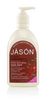 Jason Cranberry Canneberge Satin Soap for Hands and Face, 16 Ounce