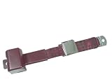 2-Point Retractable Lap Seat Belt, Maroon, with Chrome Lift Latch
