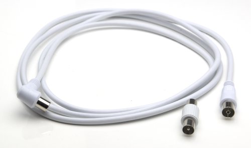 G&BL Antennenkabel (Stecker 9,5mm - 90&deg; Kupplung 9,5mm) 2,0m wei&szlig; Preisvergleich