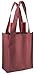 CYMA Reusable 2 Bottle Wine Tote- 4 Pack (Burgundy)