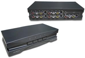 Araneus AVS-41 4-Way A/V Selector. RF LINK 4 WAY A/V SELECT W/S-VIDEO. TV, DVD Player, VCR, Laser Disc Player, Home Theater, Camcorder, Satellite Receiver, Cable Box, Video Game Console, Speaker Compatible - 4 x Composite Video In, 4 x S-Video In, 4 x RCA Stereo Audio Line In, 1 x Composite Video Out, 1 x S-Video Out, 1