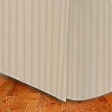 MARRIKAS 300TC Egyptian Cotton QUEEN Bed Skirt BEIGE Stripe