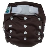 Tiny Tush Elite One-Size Cloth Diaper Aplix (Velcro-type) Chocolate