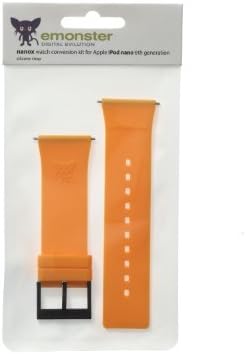 nanox - Apple iPod nano silicone strap (Orange strap / Black buckle)