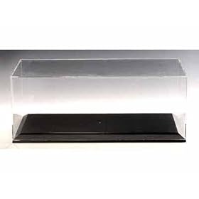 Crystal Case Display Case 1/12 With Carbon Fibre Look Base