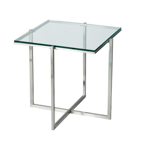 Adesso Glacier End Table Steel