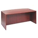ALERA Valencia Series Bow Front Desk Shell, 72w x 42d x 29-1/2h, Medium Cherry