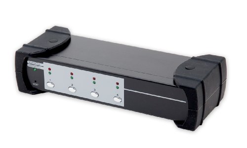 Syba USB 3.0 4 Port HDMI KVM Switch with 2-Port USB 3.0 Hub and Audio/Mic Support with Push Button and Hot Keys Switching (SY-KVM31036) On Sale