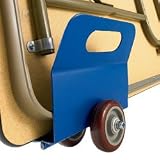 Vestil PLDL-LD-2-4PP Lightweight Door and Panel Dolly, Poly on Poly Caster, Steel, 350 lbs Capacity