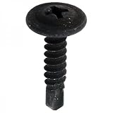 American Terminal AT-8240-500 #8 X 3/4-Inch Black Oxide Self-Tapping Phillips Wafer Head Tek