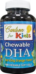 Carlson Carlson For Kids Chew. DHA Orange, 120 Softgels