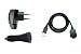 PDA 4en1 Set: Chargeur voiture (12V / 24V) + secteur (220V) + cable USB de synchronisation pour HP iPaq H1900, H1910, H1915, H1920, H1930, H1935, H1940, H1945, H2200, H2210, H2215, H2220, H3800, H3835, H3850, H3875, H3900, H3950, H3955, H3975, H4100, H4150, H4155, H5100, H5150, H5155, H5400, H5450, H5455, H5470, H5500, H5550, H5555, H6300, H6315, H6325, H6330, H6340