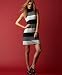 Apparel : INC International Concepts? Sleeveless Striped Mock-Turtleneck Dress