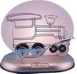 Historic Railroad Train Powered By Solar Energy Desktop Lamp