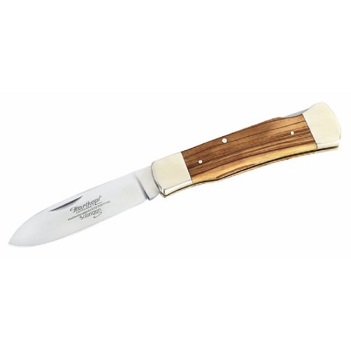 Solingen Hartkopf Taschenmesser, Stahl 1.4110, Olivenholz, Neusilber, 322510 Preisvergleich