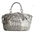 Authentic Coach Madison Embossed Python Sophia Convertible Handbag 16354 Light Blue