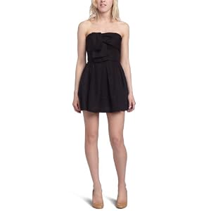 BCBGeneration Ladies Strapless Bow Front Romper