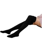 AnVei-Nao Womens Girls Winter Over Knee Leg Warmer Knit Crochet Socks Leggings