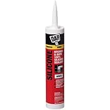 Dap 08640 Bathroom Silicone Rubber Caulk 9.8-Ounce White