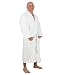 TowelSelections Turkish Terry Kimono Bathrobe - 100% Egyptian Cotton, Kimono Robe for Women and Men, Made in Turkey, White, Large/XLarge