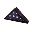 Officer Flag Display Case for 3ft x 5ft Flag in Black Cherry